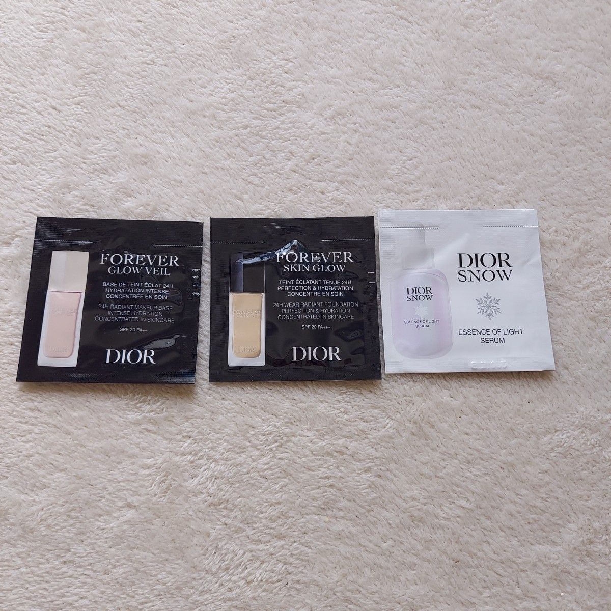 化粧品　サンプル　試供品　ディオール　アールエムケー　Dior　RMK　ファンデーション　下地　ショッパー　紙袋