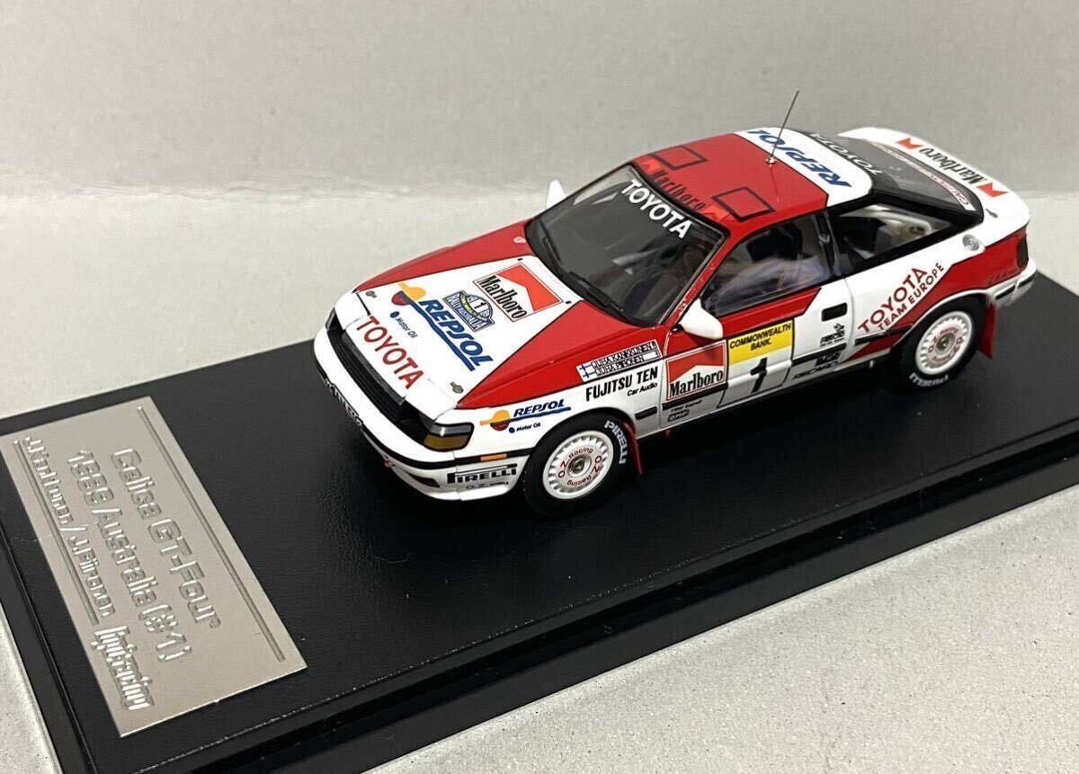 hpi 1/43 トヨタ セリカ GT-Four (ST165) No.1 J.カンクネン/J.ピロネン 1989 WRCラリーオーストラリア 総合優勝 Marlboroの画像3