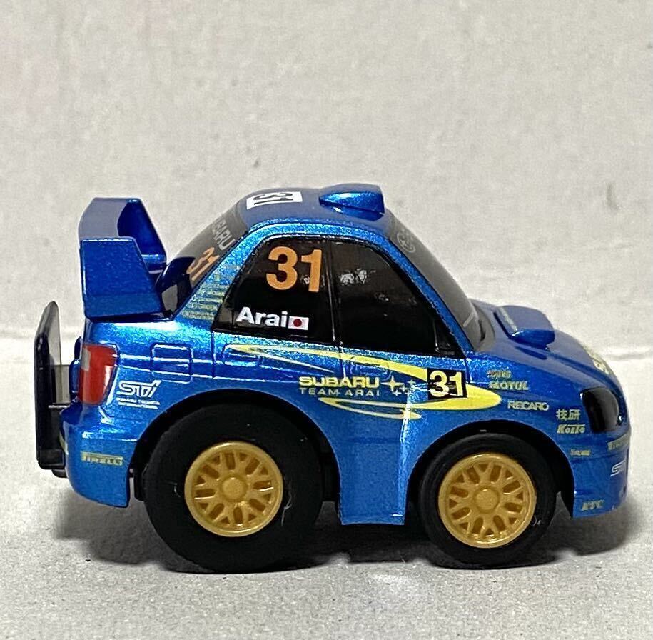 チョロQ スバル チームアライ インプレッサWRX STI Gr. N No.31 新井敏弘/T.サーカム 2004 PWRC スペシャルボックス 直筆サイン入り_画像6