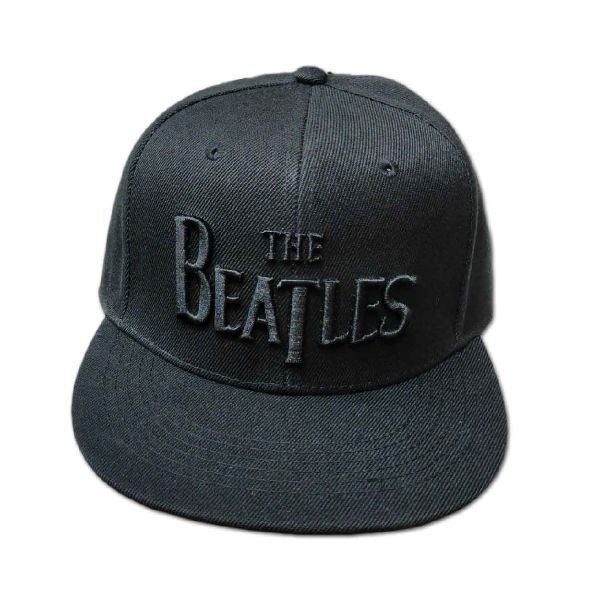 The Beatles スナップバックキャップ ザ・ビートルズ Logo BLACK_画像1
