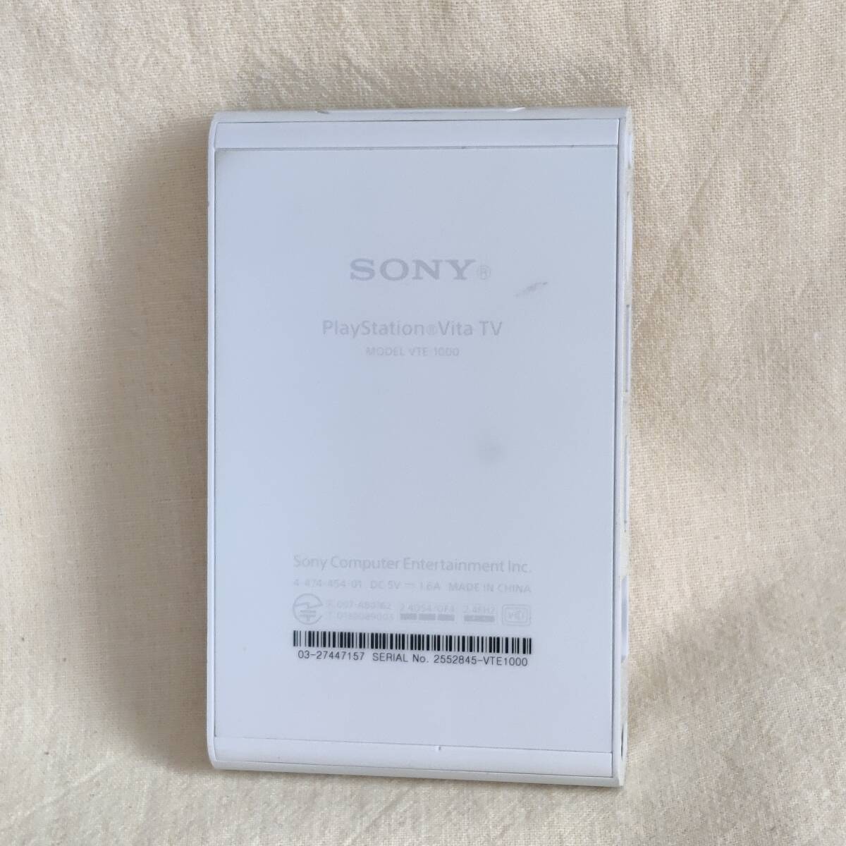 【447157】SONY PlayStation VITA TV 本体のみ PSVITA tv VTE-1000 メモリーカード8GB ジャンク JUNK_画像2