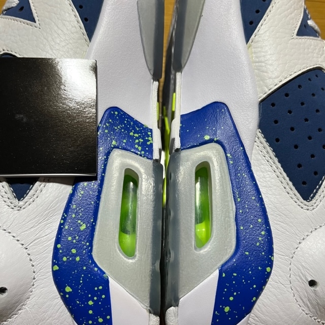 【未使用】AIR JORDAN 6 RETRO LOW ★ ナイキ エアジョーダン6 レトロ ロー ★ 28.0cm ★ WHITE/GHOST GREEN-INSIGNIA BLUE_画像5