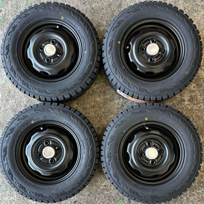 新品 145/80R12 80N(145 R12 6P) TOYO オープンカントリーR/T ホイール付 軽トラ 軽バン オフロード ゴツゴツタイヤ_画像2