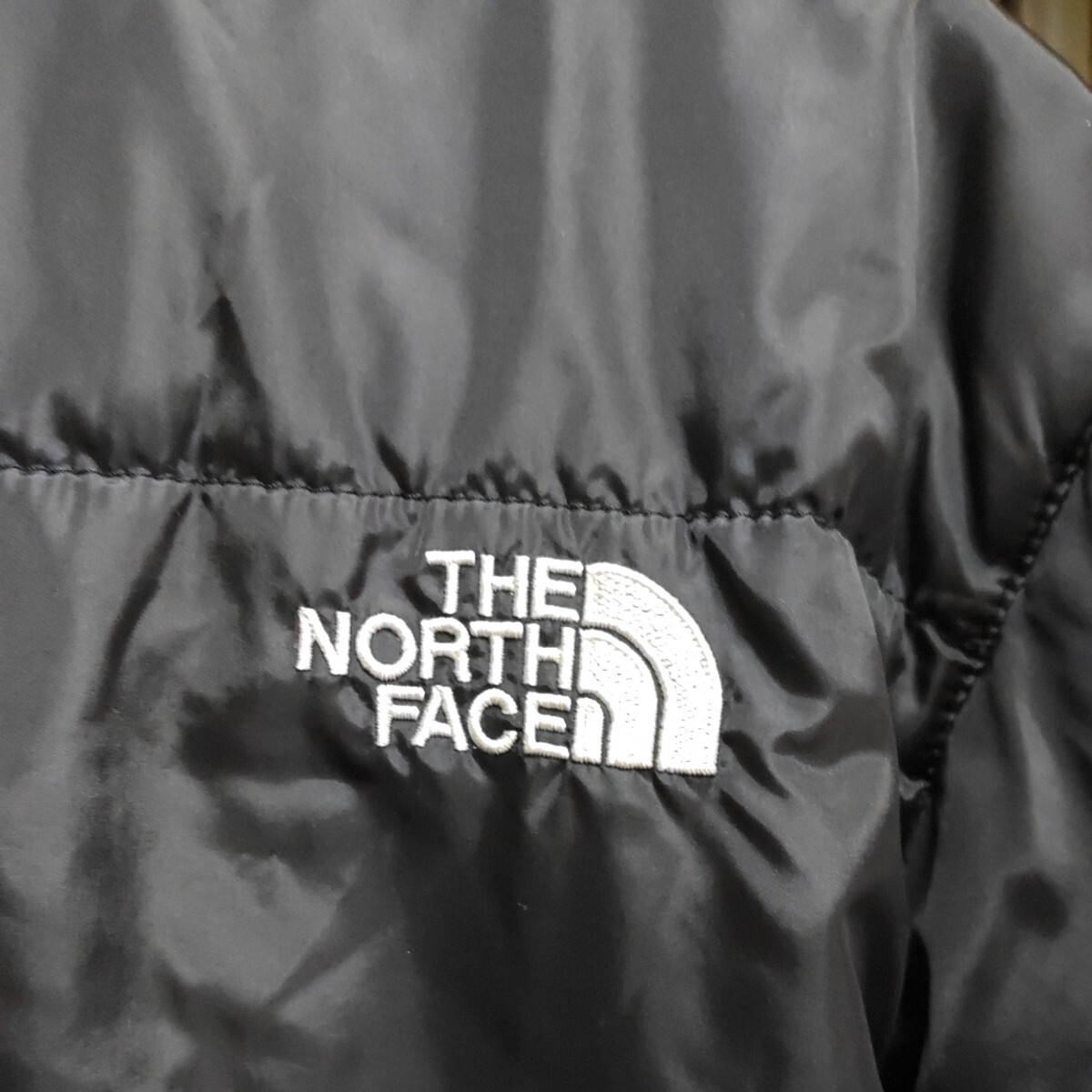 ノースフェイス　ロゴ　刺繍　the north face ダウンジャケット　黒　ブラック　アウトドア　トレーニング　運動　Mサイズ　0501-C1-SA2_画像7