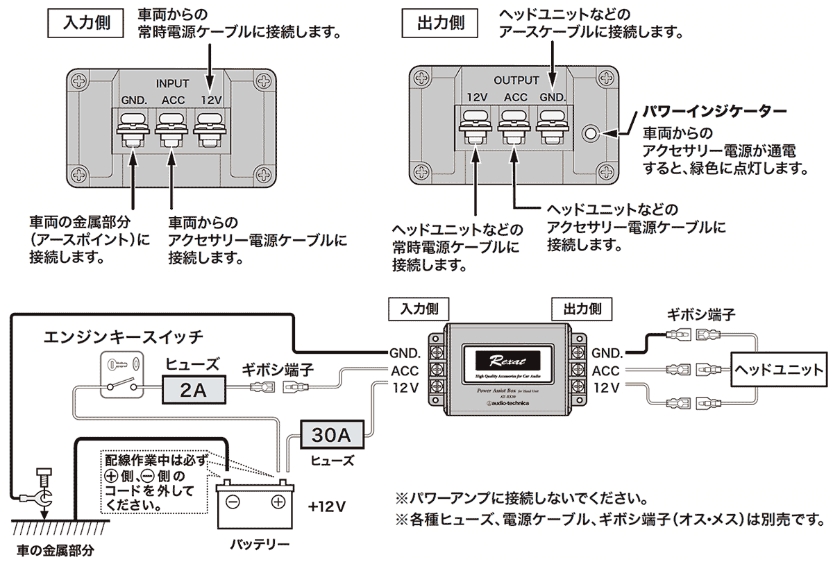 audio-technica Audio Technica AT-RX30 Rexat Regza to power assist box 