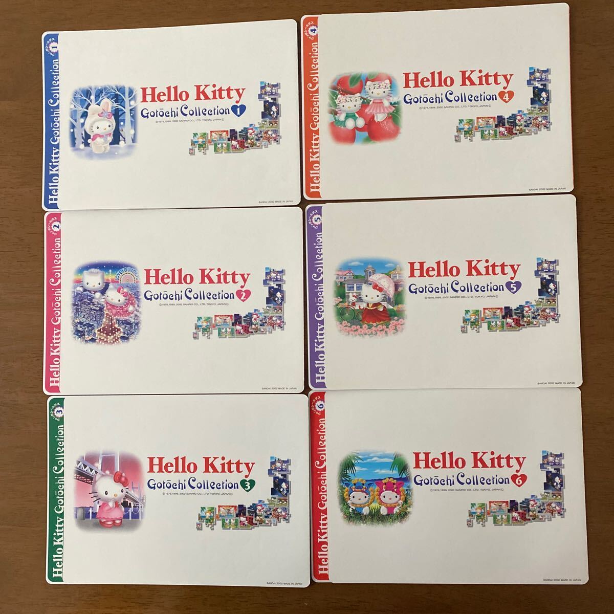  Bandai jumbo наклейка das Hello Kitty . данный земля коллекция 1~6 6 шт. комплект 