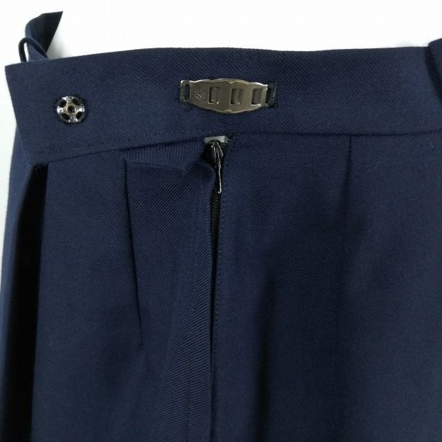 1円 ブレザー スカート 紐タイ 上下4点セット 160A 冬物 女子 学生服 中学 高校 紺 制服 中古 ランクB NA2457の画像4