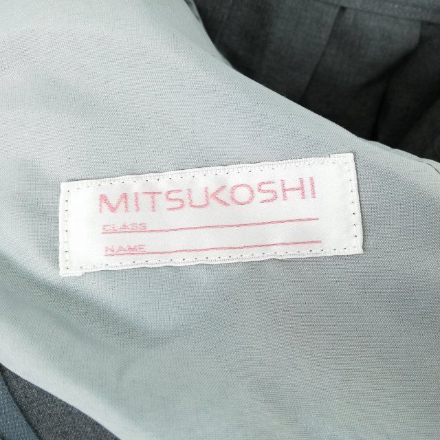 1円 ブラウス スカート 上下2点セット M 大きいサイズ 夏物 女子 学生服 中学 高校 白 制服 中古 ランク:C EY6113の画像8