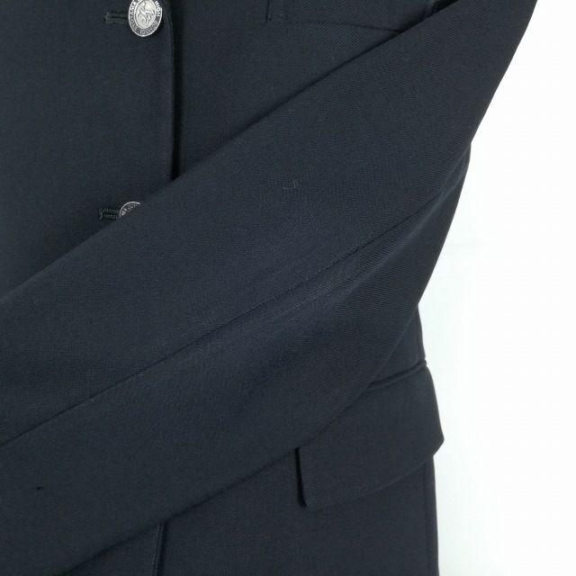 1円 ブレザー スカート 紐タイ 上下4点セット カンコー 冬物 女子 学生服 岡山京山中学 紺 制服 中古 ランクC NA3082の画像5