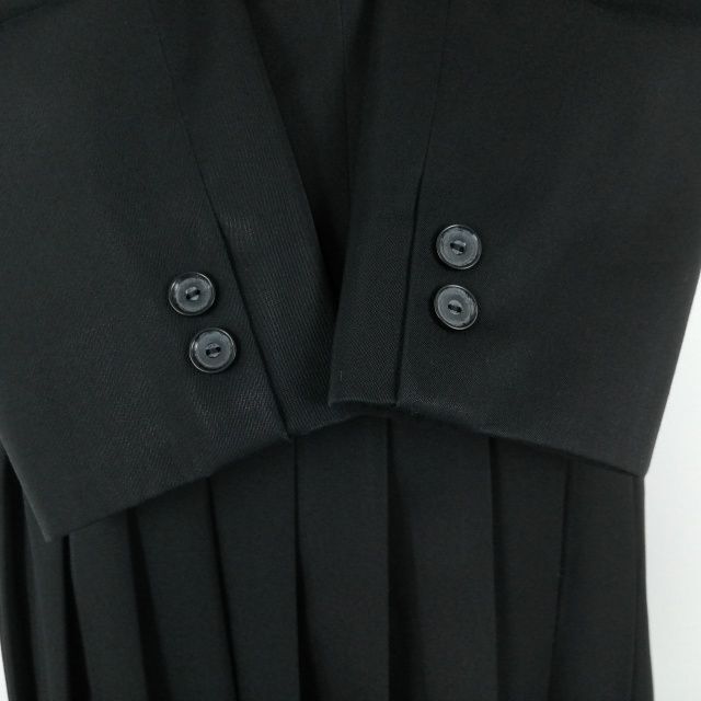 1 иен блейзер лучший юбка шнур Thai верх и низ 5 позиций комплект зима предмет женщина школьная форма Kochi маленький Цу средняя школа чёрный форма б/у разряд C NA3515