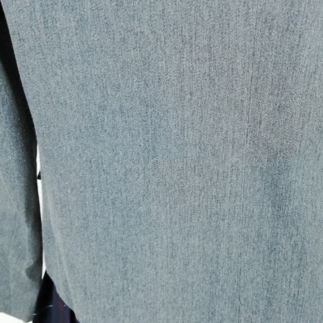 1 иен блейзер проверка юбка лента верх и низ 4 позиций комплект зима предмет женщина школьная форма Kumamoto . запад средняя школа серый форма б/у разряд C NA3610