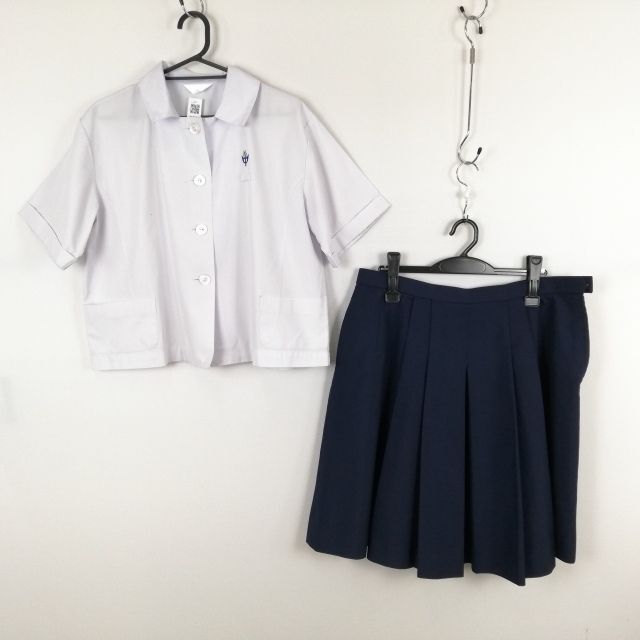 1 иен блуза юбка верх и низ 2 позиций комплект большой размер очень большой лето предмет женщина школьная форма средний . средняя школа белый форма б/у разряд C NA3914