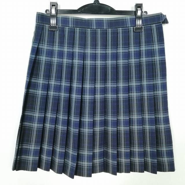 1 иен школьная юбка большой размер зима предмет w75- длина 51 проверка средний . средняя школа плиссировать школьная форма форма женщина б/у IN6275