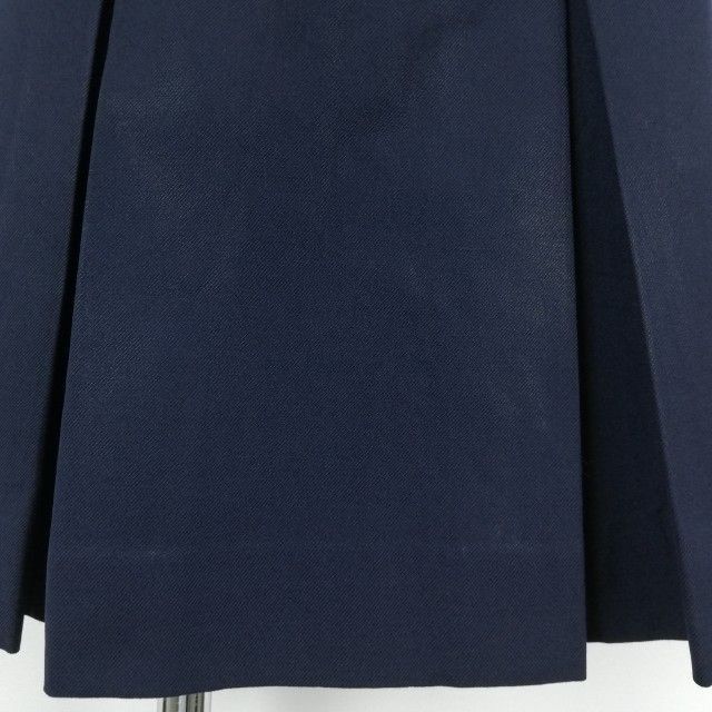 1円 ブレザー スカート リボン 上下4点セット 160B 大きいサイズ ELLE 冬物 女子 学生服 埼玉所沢高校 紺 制服 中古 ランクC NA4366_画像7