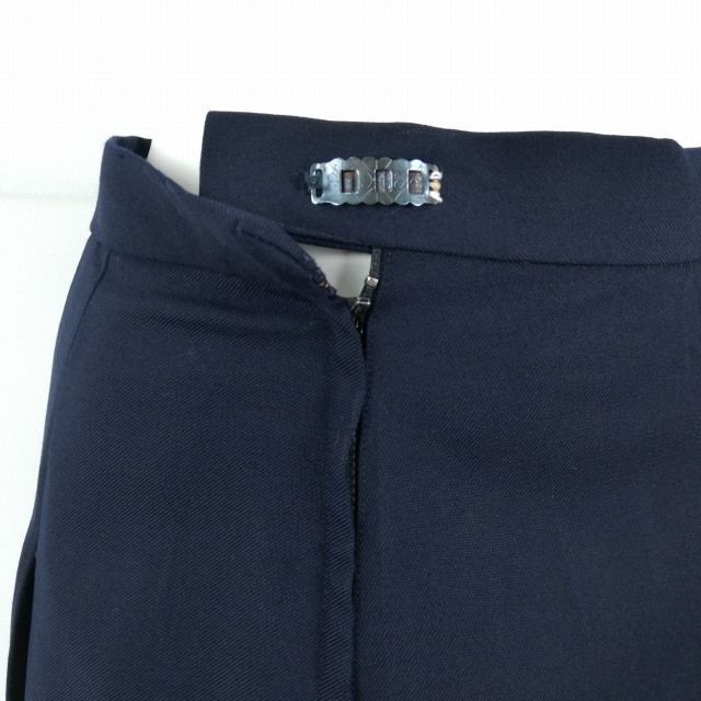 1円 ブレザー スカート 紐タイ 上下4点セット 冬物 女子 学生服 中学 高校 紺 制服 中古 ランクC NA4006_画像7