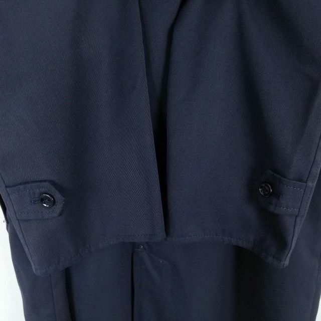 1円 コート 上着 155A 大きいサイズ 富士ヨット 冬物 女子 学生服 高知小津高校 紺 制服 中古 ランクC NA1992_画像3