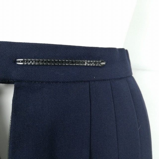 1円 セーラー服 スカート スカーフ 上下3点セット 大きいサイズ 冬物 白3本線 女子 学生服 兵庫太子西中学 紺 制服 中古 ランクC NA5205_画像6