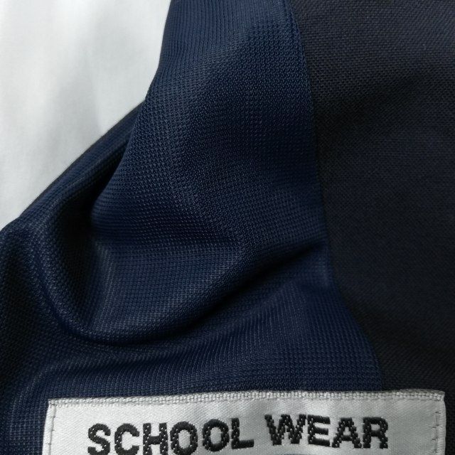 1 jpy the best skirt cord Thai top and bottom 4 point set summer thing woman school uniform Tokyo saec no. four middle . navy blue uniform used rank :C EY5420