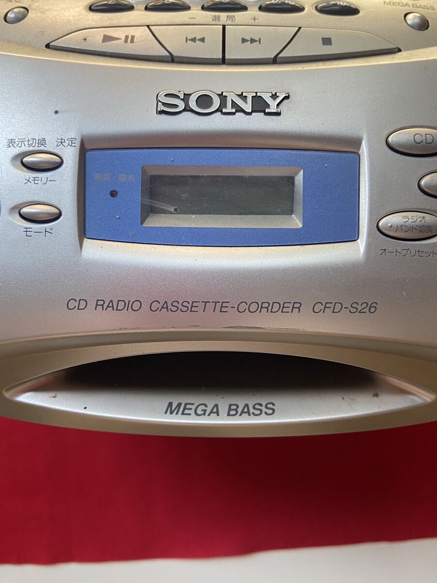 ☆SONY・CDラジカセ・MEGA BASS・CFD-26_画像3