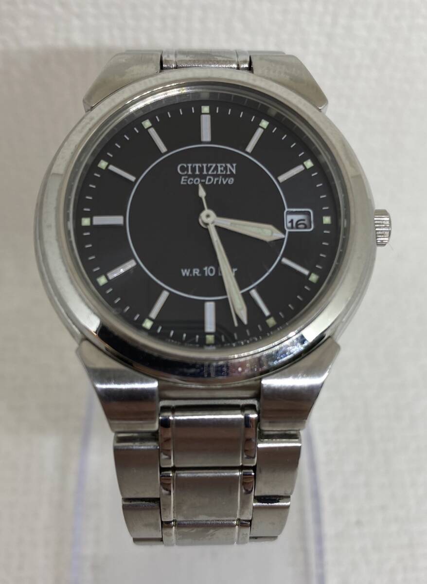 『8346』 稼働品 CITIZEN シチズン エコドライブ Eco-Drive E111-S027161 ソーラー 腕時計 _画像1