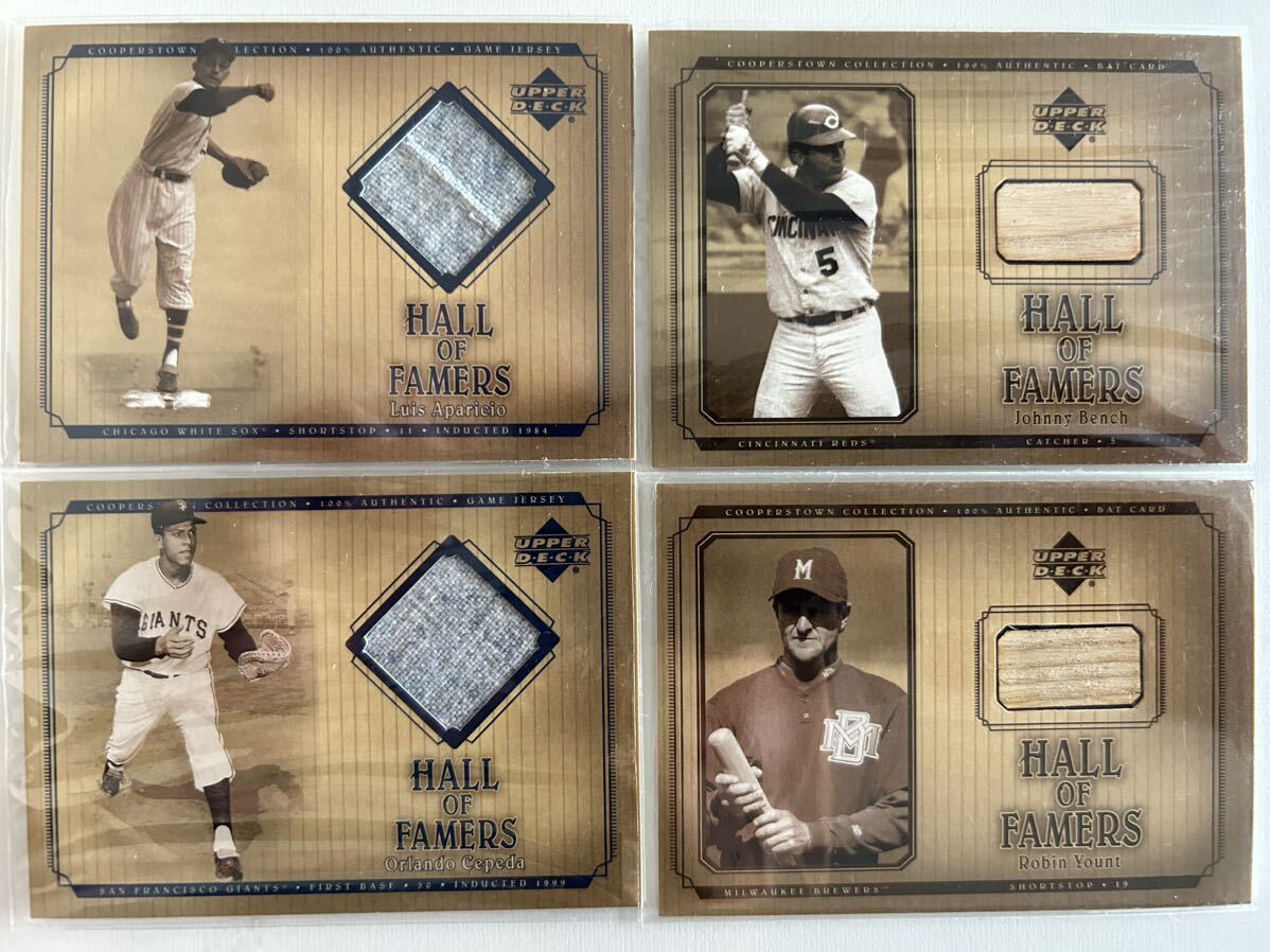 UD HALL OF FAMERS / J.Bench /R.Yount/O.C epeda/ L.Aparicio 4枚セット_画像2