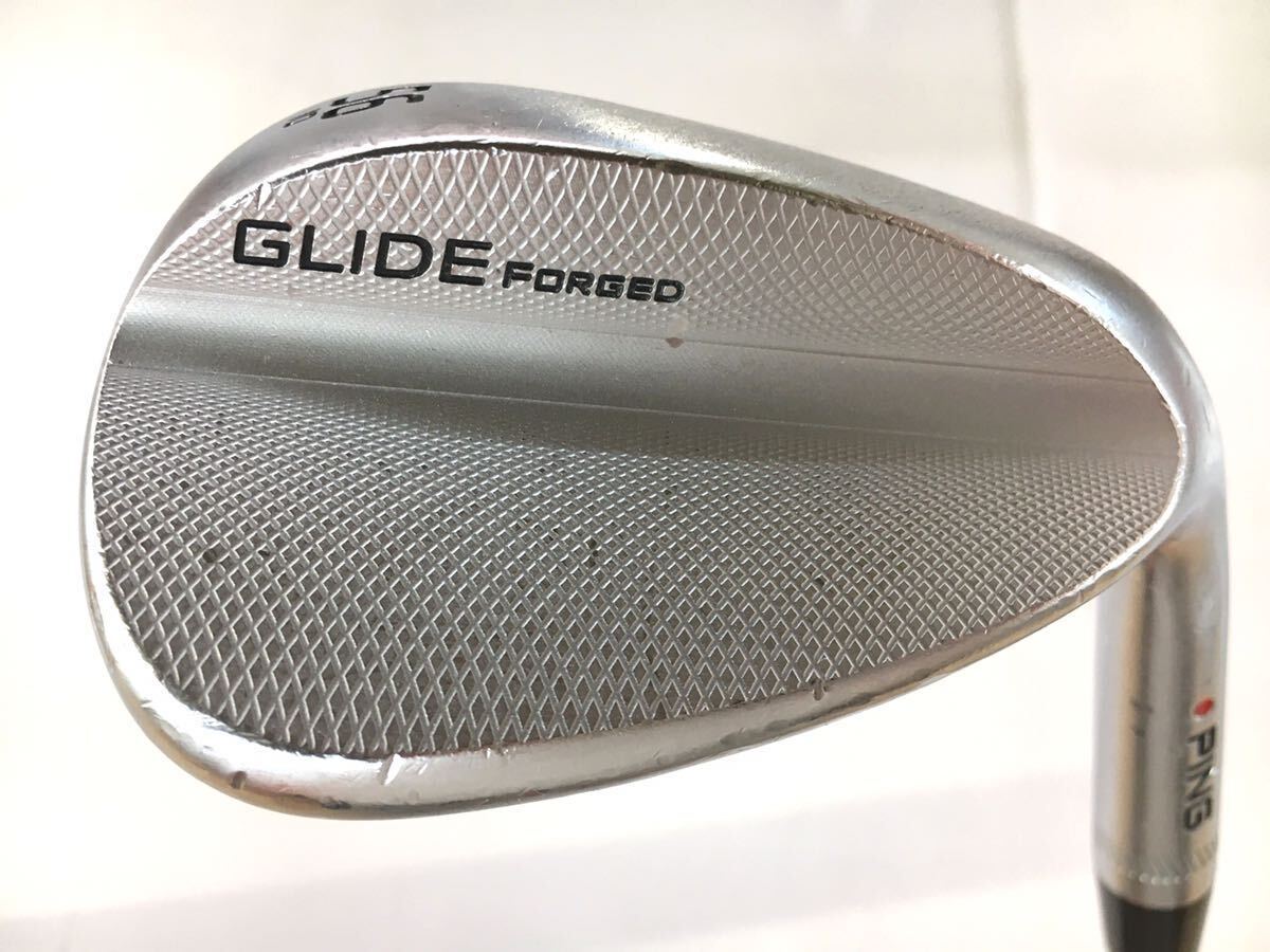 ウェッジ☆ピン☆GLIDE FORGED☆カラー:レッド☆56度☆NSプロ MODUS3 TOUR105☆Flex:S☆35.25in☆D-2☆445g☆メンズ右☆即決価格_画像1