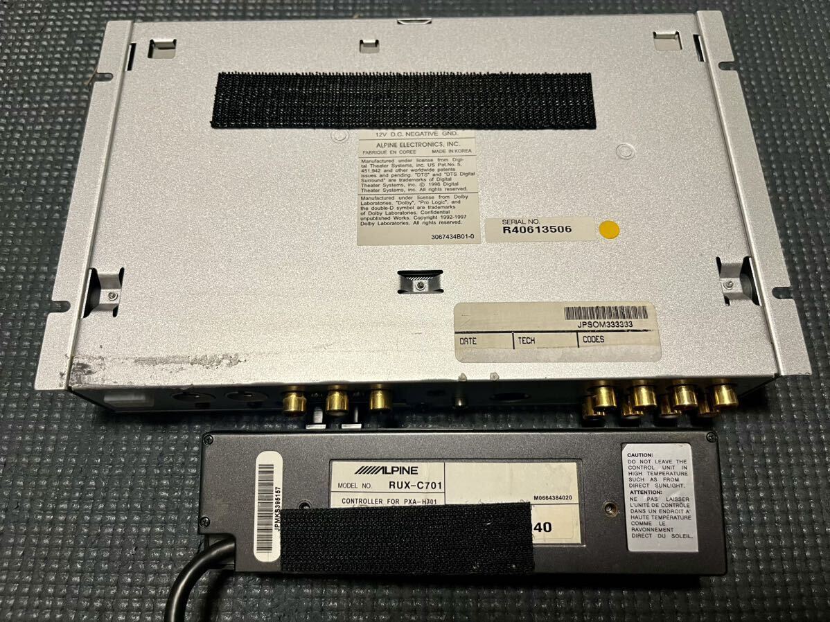 ★アルパイン PKG-H701S★オーディオ マルチメディアプレーヤー PXA-H701 RUX-C701 配線欠品_画像4