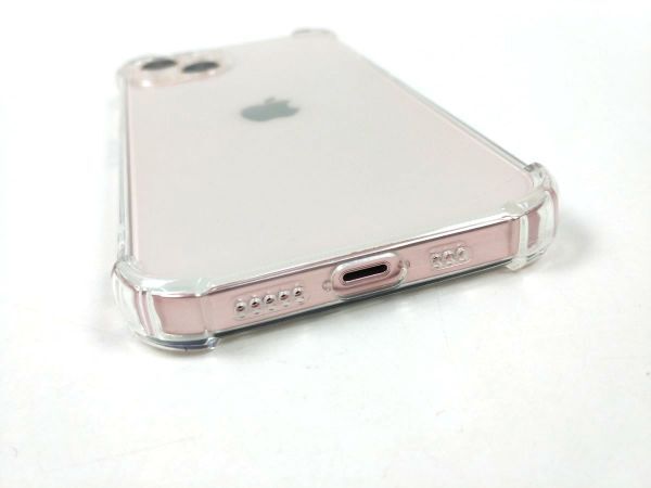 iPhone 13用 ソフトカバー ケース クリア 透明 耐衝撃 バンパーケース TPU_画像4