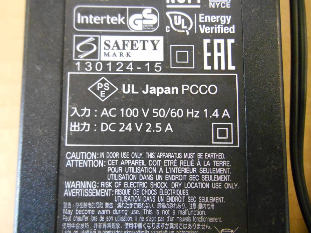*Panasonic*AC адаптор *KX-VC1300J согласовано * PGLV1006 24V 2.5A наружный диаметр 5.5 внутренний диаметр 2.2 ⑧