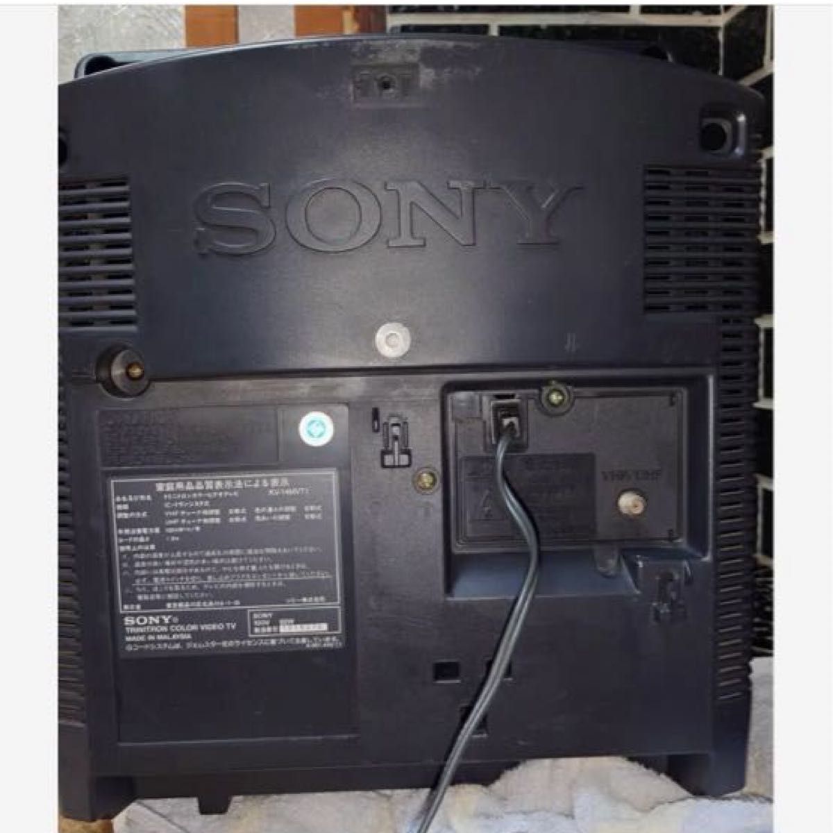 トリニトロンカラービデオテレビ　SONY KV-14MVT1 ブラウン管テレビ