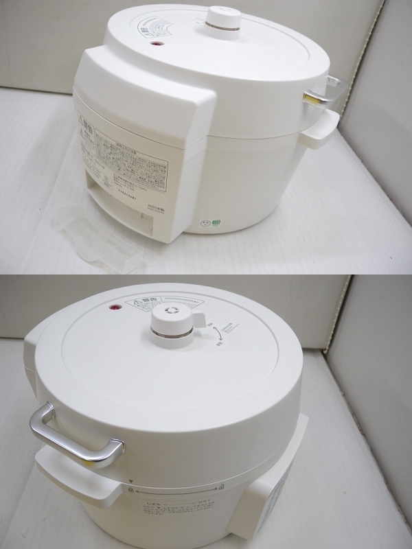 C5903* Iris o-yama electric pressure cooker PC-MA4 2021 year made white box less * operation check settled used present condition delivery 