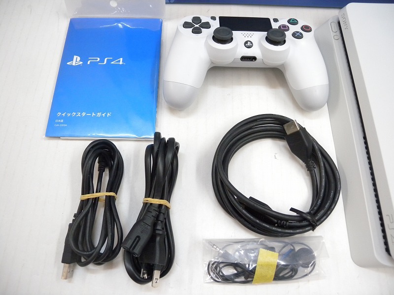 C5920*PS4 body CUH-2000 500GB white * screen connection defect have operation verification / the first period . settled / body update present condition delivery [ Junk ]