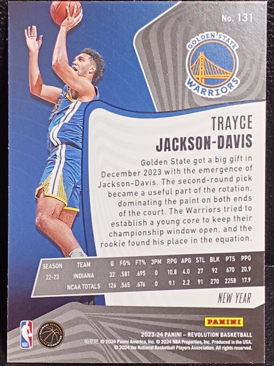 2023-24 Panini Revolution Basketball Trayce Jackson-Davis RC NBA ルーキー Chinese New Year Warriors _画像2