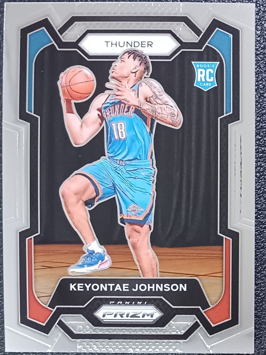 2023-24 Panini Prizm Basketball Keyontae Johnson RC NBA ルーキー Thunder _画像1