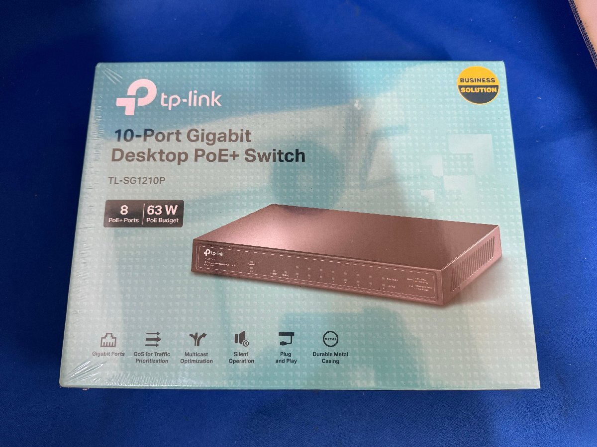 tp-link 10 port Giga bit desk top switching hub (8 PoE+ port installing )TL-SG1210P