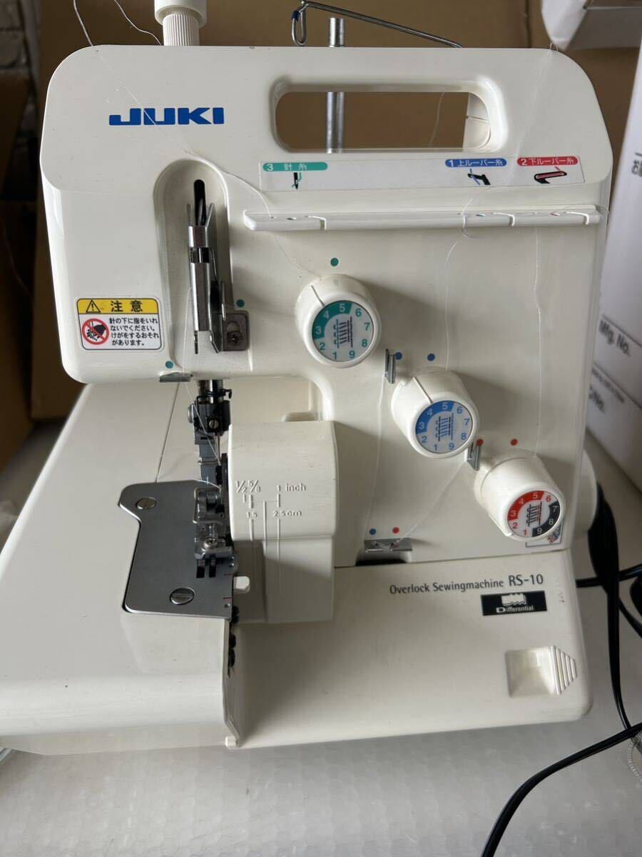 JUKI ジューキ ロックミシン 手工芸 裁縫 RS-10【通電確認済み】の画像3