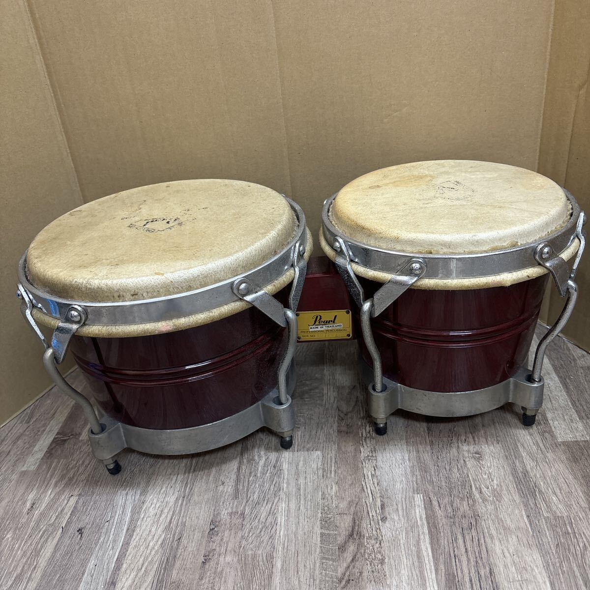 TA-729☆100サイズ☆ Pearl パール PROFESSIONAL PERCUSSION プロフェッショナル パーカッション ボンゴ 打楽器 の画像1