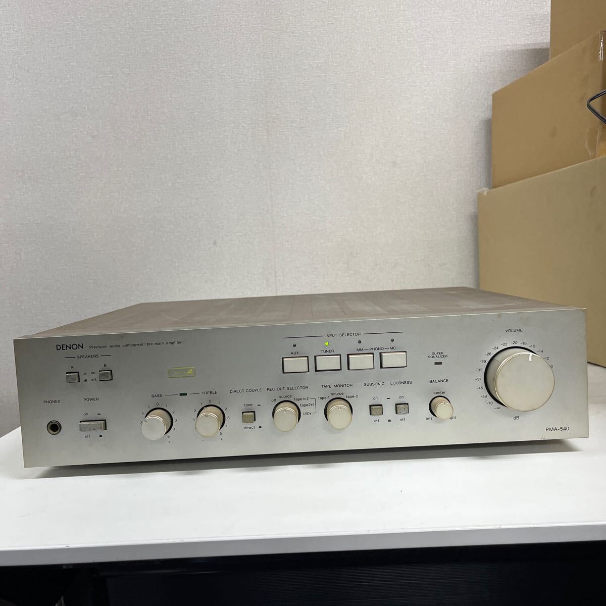 M-1313*100 size DENON Denon pre-main amplifier PMA-540 electrification verification settled 