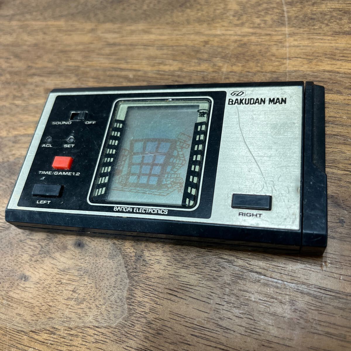 M-1323* click post ( nationwide equal postage 185 jpy ) BANDAI ELECTRONICS BAKUDAN MANbak Dan man retro game that time thing Showa era present condition goods 