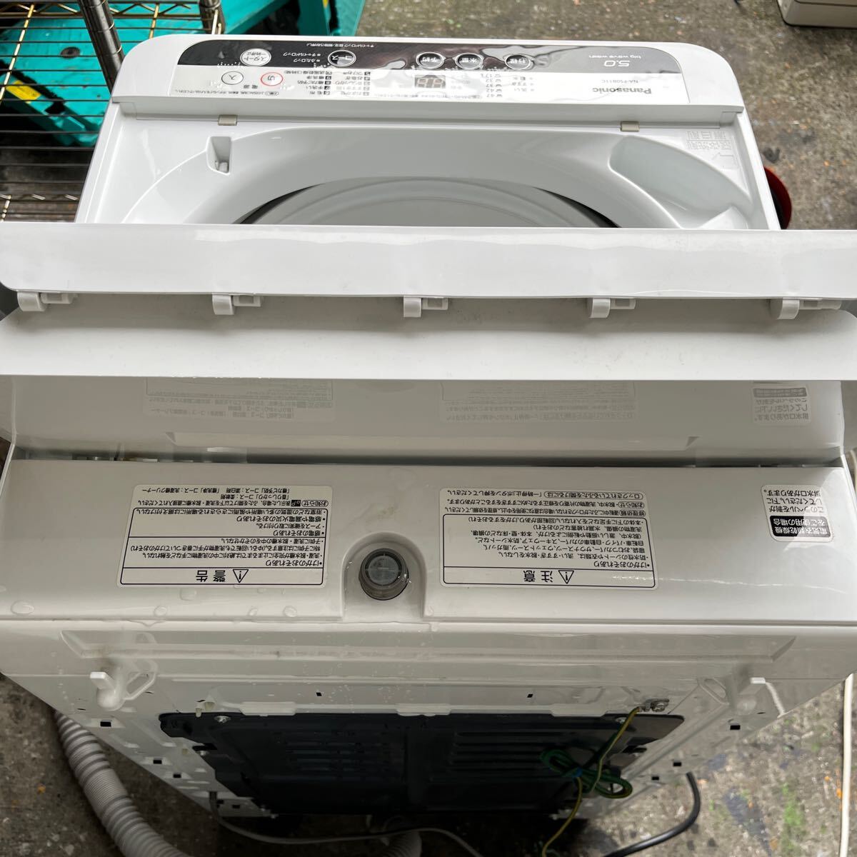 M-1331★【直接引取歓迎】 Panasonic パナソニック 全自動電気洗濯機 NA-F50B11 big wave wash ビッグウェーブ洗浄 2018年製 動作確認済_画像4