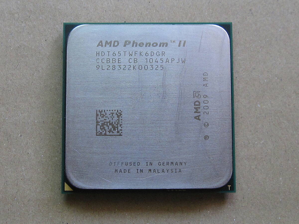 AM3 Phenom II X6 1065T HDT65TWFK6DGR 2.9GHz～3.4GHzｘ６コア 95Watt 3500/50430_画像1