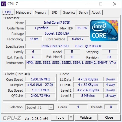 LGA1156 i7 875K 2.93GHZ/8M 25550511TAN_画像6