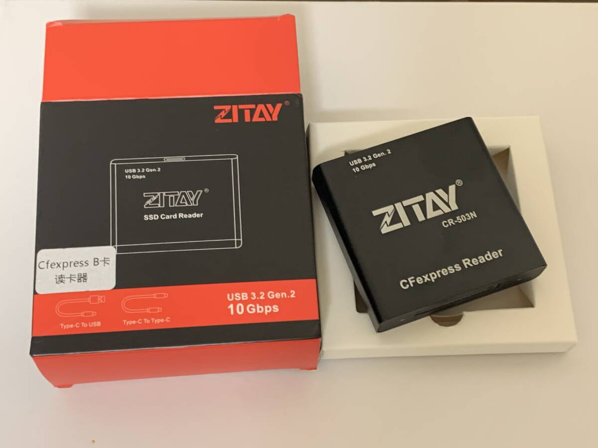 美品(１回のみ使用) ZITAY Camera Card SSD コンバータ SSDカードリーダー セット SAMSUNG 500GB SSD 付きの画像4