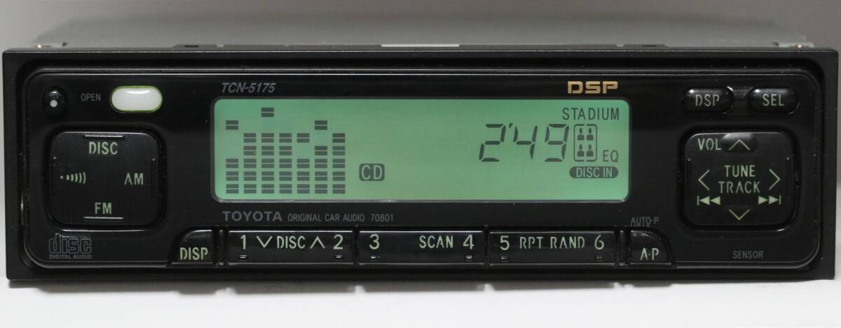  Toyota оригинальный CD тюнер TCN-5175 DSP/ эквалайзер / запасной na редкий б/у 