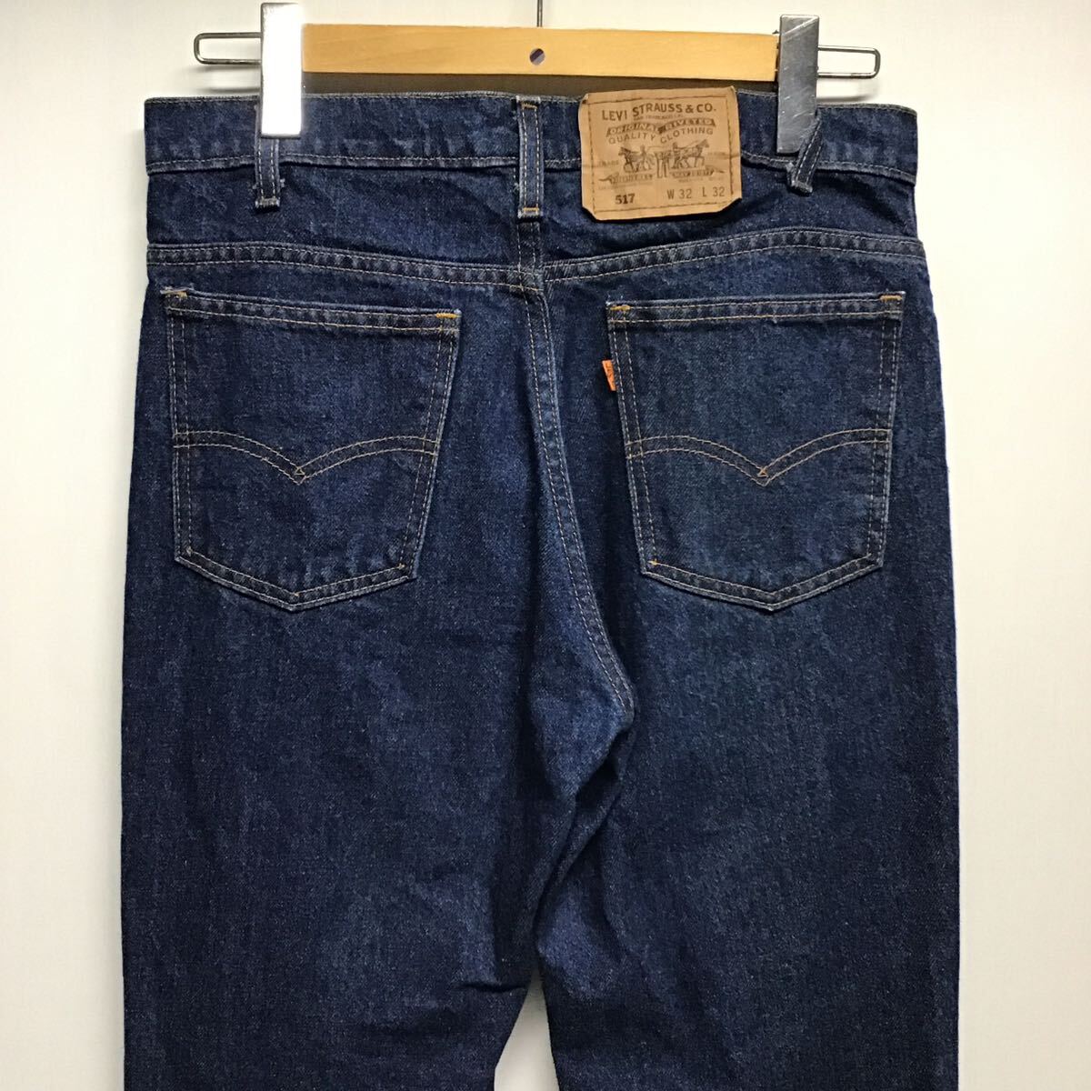 【Levi's リーバイス】90s 93年製 USA製 517 W32 デニムパンツ フレア ジッパーフライ 濃紺 オレンジタブ 2405oki M_画像3