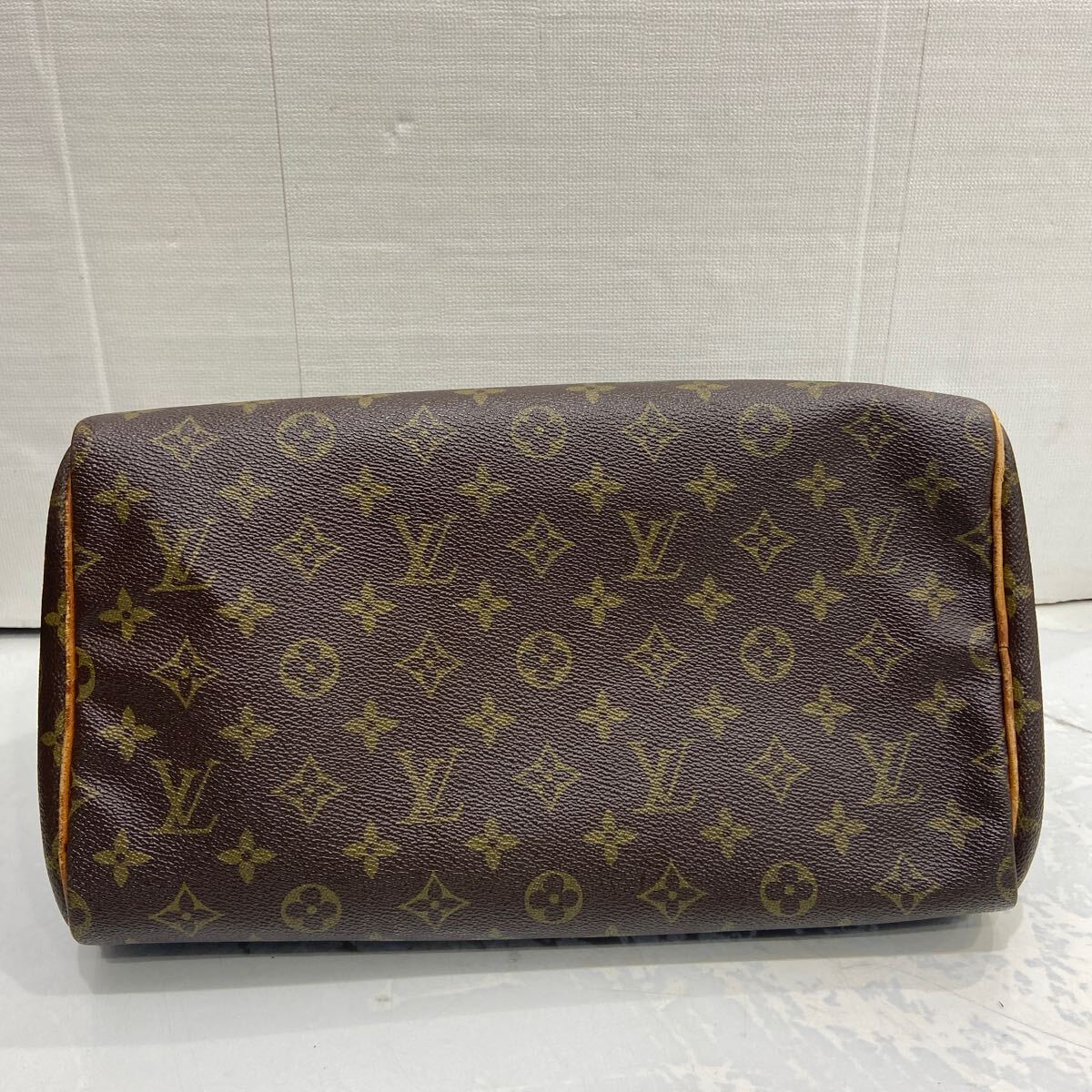 【LOUIS VUITTON ルイヴィトン 】M41526 スピーディ 30 ハンドバッグ モノグラムキャンバス ブラウン PVC 使用感あり 2405oki h_画像9