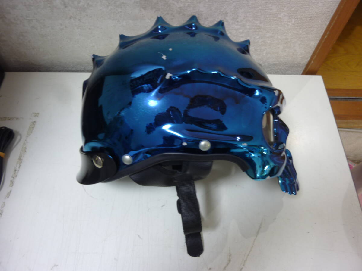  helmet *gaikotsu metallic blue ghost used 