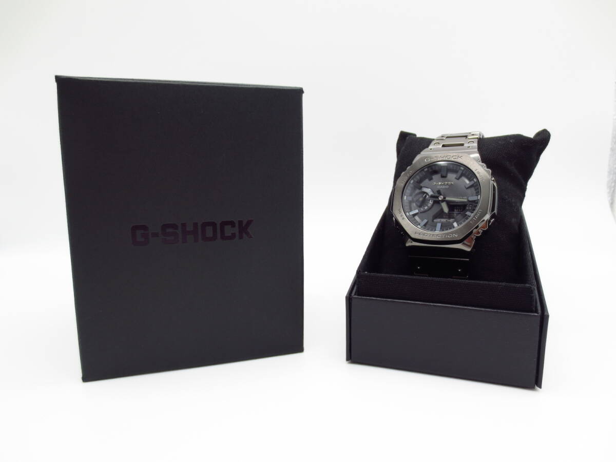 19608 時計祭 カシオ CASIO G-SHOCK 5691 GM-B2100BD-1AJF 稼働品 腕時計 フルメタル ジーショック 使用品 保証書付 タフソーラー コマ付の画像1