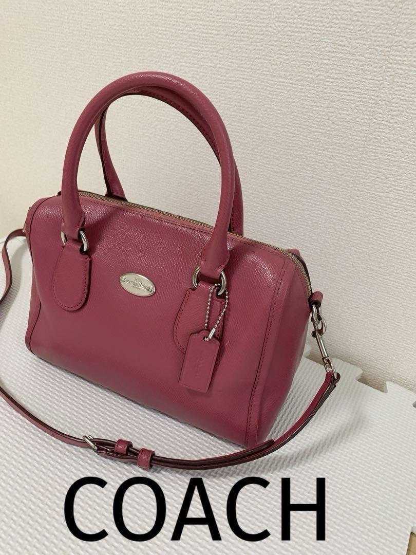 【極美品】コーチ　F33329 COACH 2way ショルダーバッグ　ハンドバッグ ピンク　トートバッグ_画像1