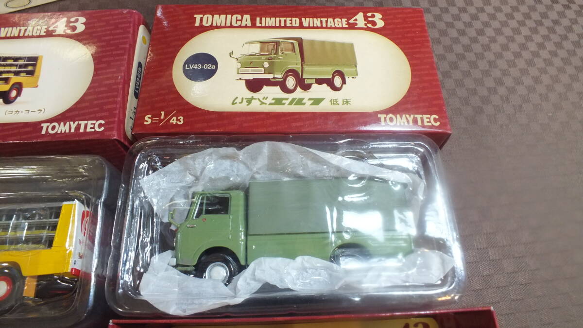 TOMICA LIMITED VINTAGE 43 いすゞ エルフ ルートカー （コカコーラ） 低床 2台まとめての画像3